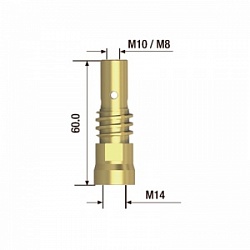 FUBAG Адаптер контактного наконечника M10х60 мм (5 шт.)
